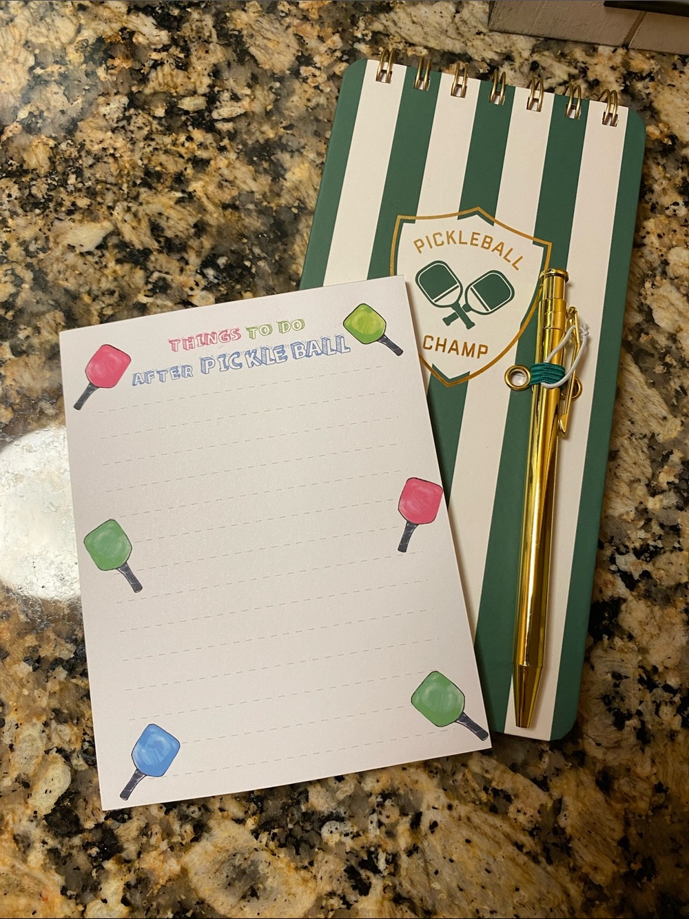 Pickleball Notepad and Pen set